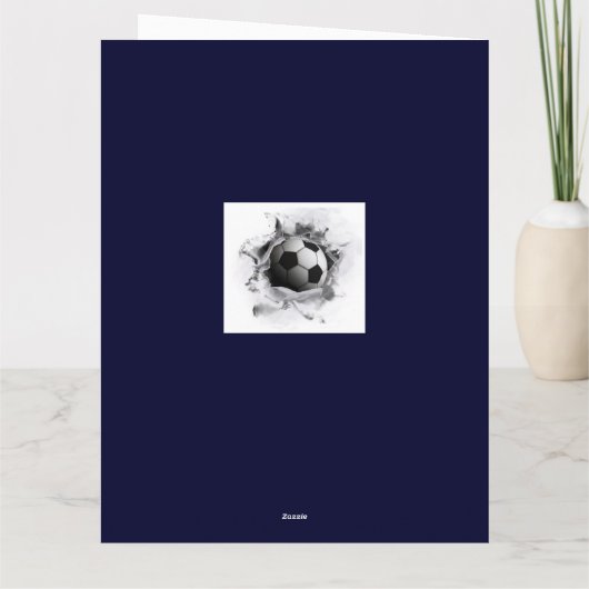 Voetbal coach Hartelijk dank Bedankkaart (Achterkant)