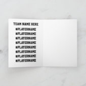 Voetbal Coach Kaarten Bedankt Kerstman Manager (Binnen)