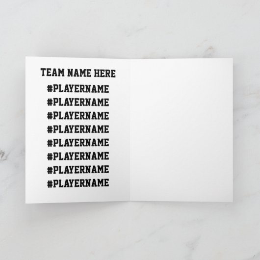 Voetbal Coach Kaarten Bedankt Kerstman Manager (Binnen)