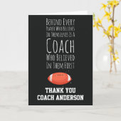 Voetbal Coach Kaarten Bedankt Kerstman Manager (Gele Bloem)