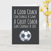 Voetbal Coach Kaarten Sport Typografie Trainer Tea (Gele Bloem)