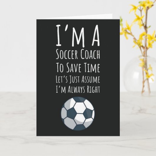 Voetbal coach Kaarten Sport Typografie Waardering (Gele Bloem)