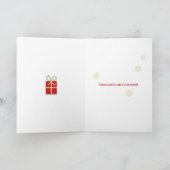 Voetbal coach Kerst feestdagen Custom Greeting Kaart (Binnen)