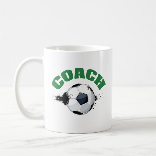 Voetbal coach Koffie-Mok Koffiemok (Links)