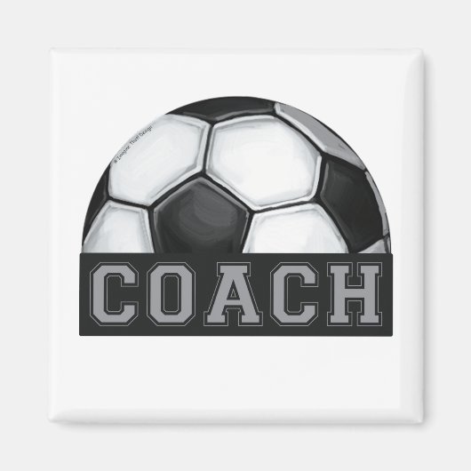 Voetbal coach magneet (Voorkant)