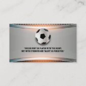 voetbal coach | Moderne sportgeschenken Visitekaartje (Achterkant)