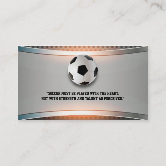 voetbal coach | Moderne sportgeschenken Visitekaartje (Achterkant)