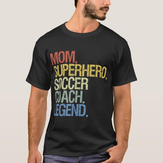 Voetbal coach moeder t-shirt (Voorkant)