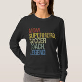 Voetbal coach moeder t-shirt (Voorkant)