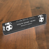 voetbal coach naambordje (Zijkant)