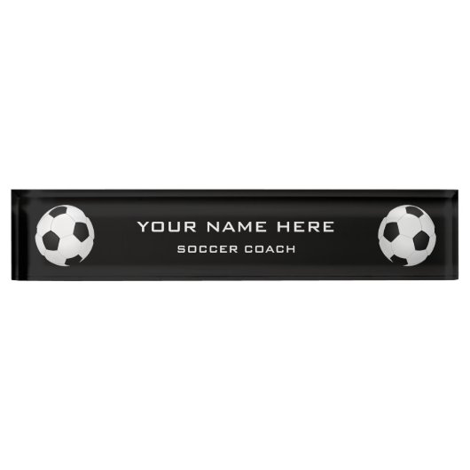 voetbal coach naambordje (Voorkant)