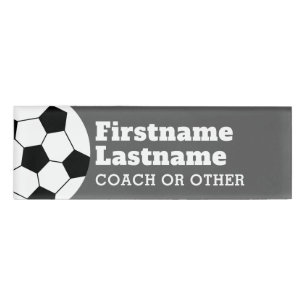 voetbal Coach of leraar - Moderne tekening Naambadge