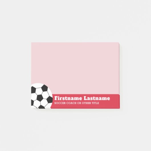 Voetbal Coach of leraar - Moderne tekening Post-it® Notes (Voorkant)