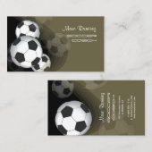 Voetbal coach- of voetbalkaarten visitekaartje (Voorkant / Achterkant)