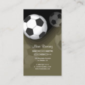 Voetbal coach- of voetbalkaarten visitekaartje (Achterkant)