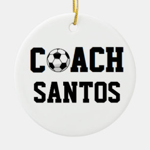 voetbal coach op maat keramisch ornament