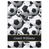 Voetbal coach op maat klembord (Achterkant)