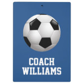 Voetbal coach op maat klembord (Achterkant)