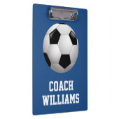 Voetbal coach op maat klembord (Rechts)