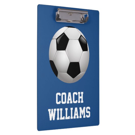 Voetbal coach op maat klembord (Rechts)