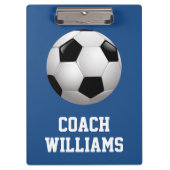 Voetbal coach op maat klembord (Voorkant)