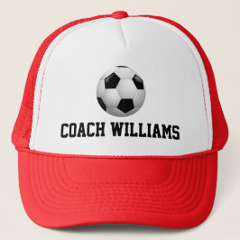 Voetbal coach op maat trucker pet