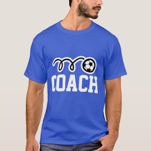 Voetbal coach op shirt (Voorkant)