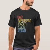 Voetbal coach Pa Vaderdag T-shirt (Voorkant)