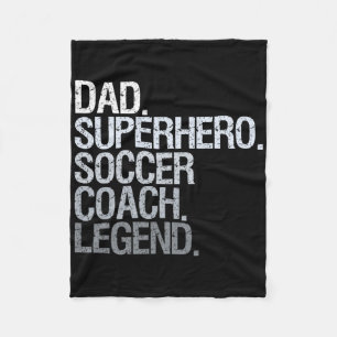Voetbal Coach Papa  Fleece Deken