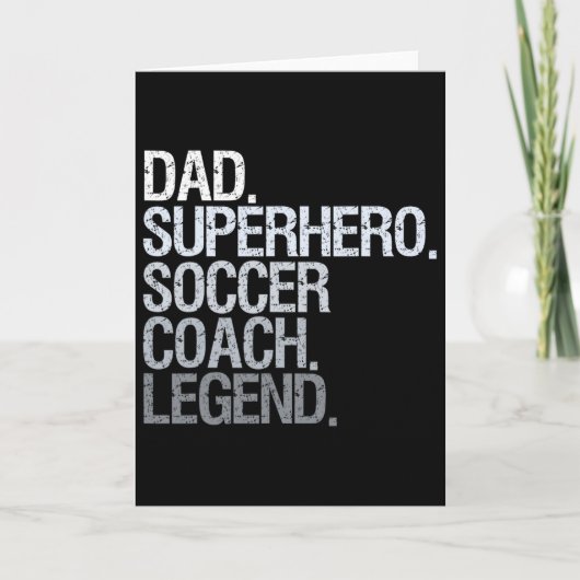 Voetbal Coach Papa Kaart (Voorkant)