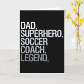 Voetbal Coach Papa Kaart (Gele Bloem)