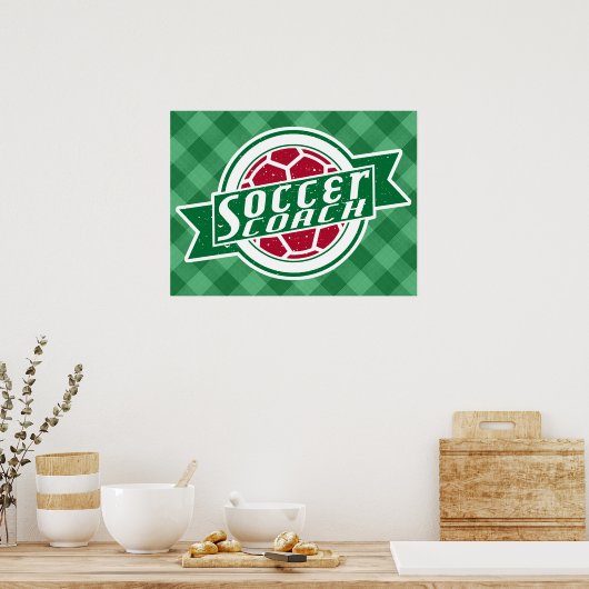 Voetbal coach Poster afdrukken (Keuken)