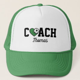 Voetbal coach Professional Name & Heart Ball Cool Trucker Pet