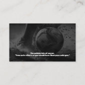 voetbal coach | Professionele instructeur Visitekaartje (Achterkant)