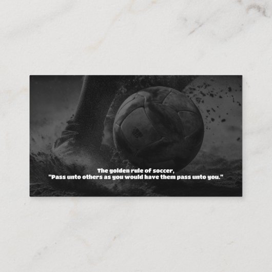 voetbal coach | Professionele instructeur Visitekaartje (Achterkant)