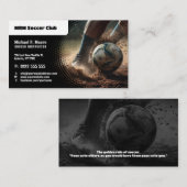 voetbal coach | Professionele instructeur Visitekaartje (Voorkant / Achterkant)
