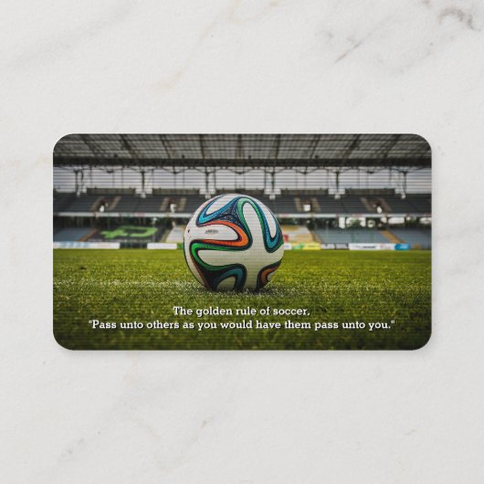 voetbal coach | Professionele instructeur Visitekaartje (Achterkant)