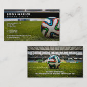 voetbal coach | Professionele sport Visitekaartje (Voorkant / Achterkant)