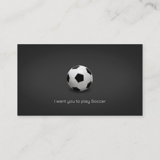 voetbal coach | Professionele sport Visitekaartje (Achterkant)