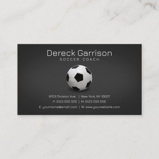 voetbal coach | Professionele sport Visitekaartje (Voorkant)
