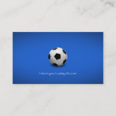 voetbal coach | Professionele sport Visitekaartje (Achterkant)