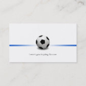 voetbal coach | Professionele sport Visitekaartje (Achterkant)