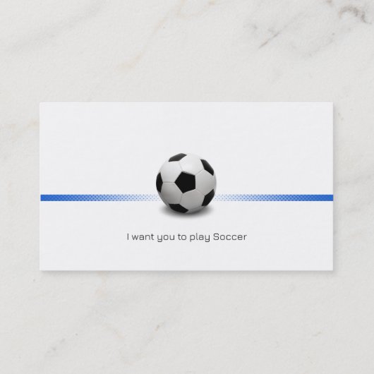 voetbal coach | Professionele sport Visitekaartje (Achterkant)