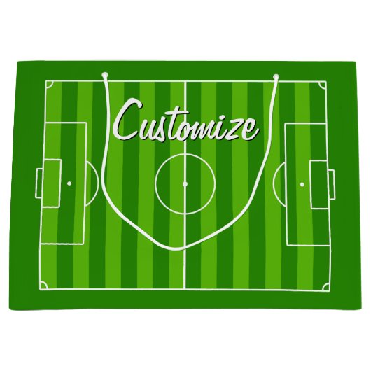 Voetbal coach/Speler de Naam van het Team van de D Groot Cadeauzakje (Voorkant)