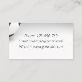 Voetbal coach Speler Instructeur Stijlvol Zwart Wi Visitekaartje (Achterkant)