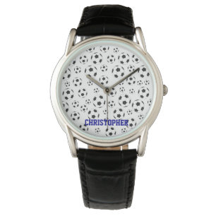 Voetbal coach speler wit en zwart horloge