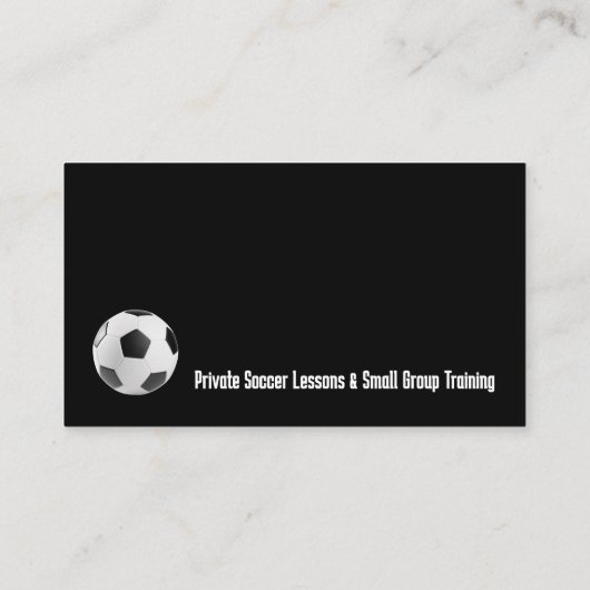 Voetbal coach | Sport Giften Visitekaartje (Achterkant)