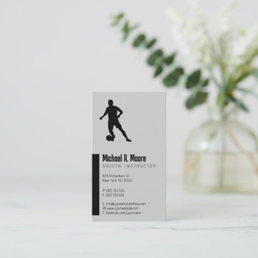 Voetbal coach | Sport Giften Visitekaartje (Staand voorkant)
