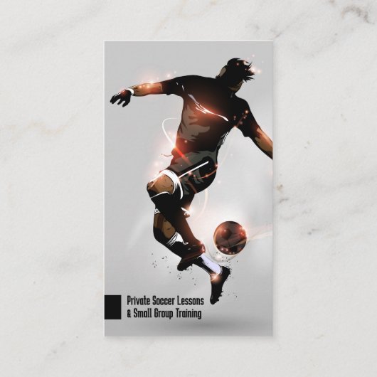Voetbal coach | Sport Giften Visitekaartje (Achterkant)