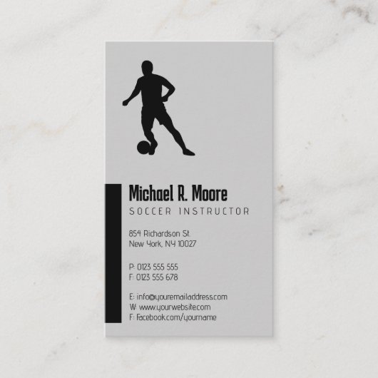 Voetbal coach | Sport Giften Visitekaartje (Voorkant)